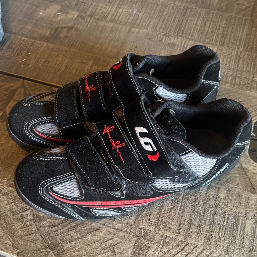 LG Black and Red Kids Sneakers